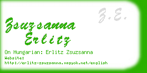 zsuzsanna erlitz business card